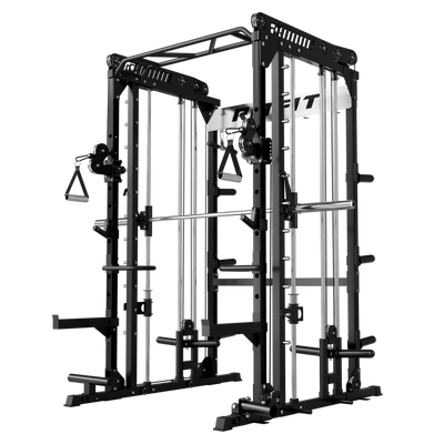 RitFit M1 PRO Multi-Functional Smith Machine with Cable Crossover System and Squat Rack for Home Gym