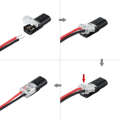 🏆Double-wire Plug-in Connector With Locking Buckle🔩🔒