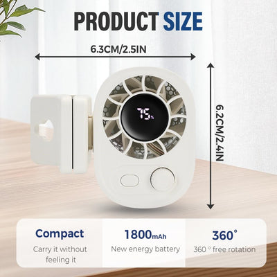 ❄️Portable Adjustable Clip-On Mini Fan