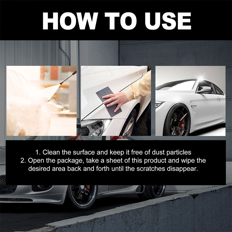 6pcs Nano Sparkle Cloth Car Scratches Remover