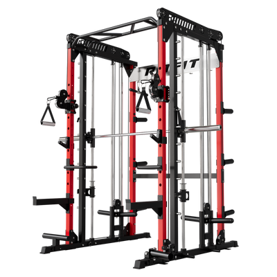 RitFit M1 PRO Multi-Functional Smith Machine with Cable Crossover System and Squat Rack for Home Gym