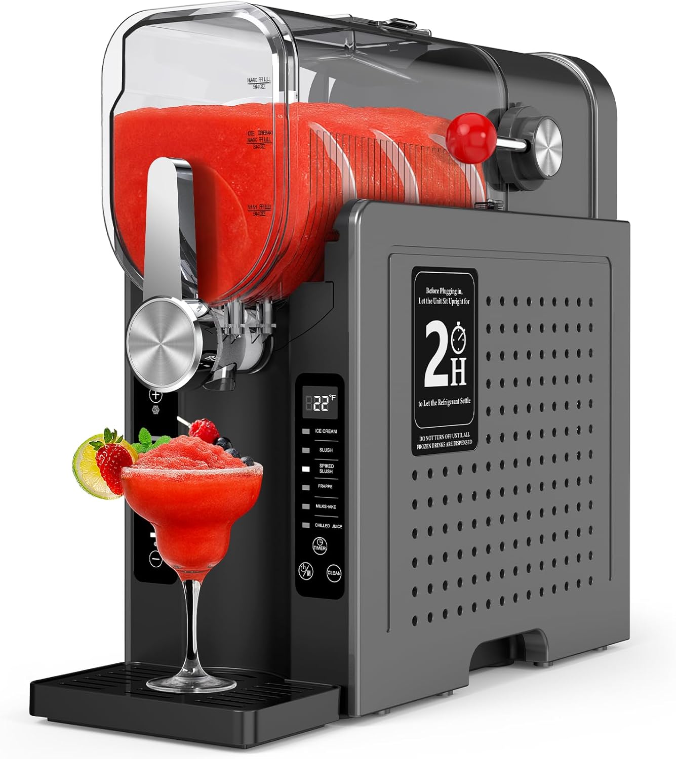 Slushie Machine for Home – Frozen Drink Maker with 6 Presets, No Ice Needed, 360° Mixing, One-Touch Self-Cleaning, Smoothie & Iced Drink Machine for Margaritas, Frappés, Cocktails & More