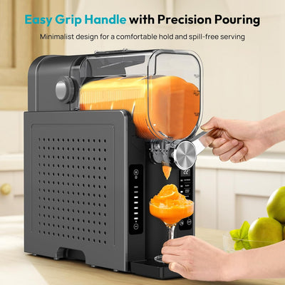 Slushie Machine for Home – Frozen Drink Maker with 6 Presets, No Ice Needed, 360° Mixing, One-Touch Self-Cleaning, Smoothie & Iced Drink Machine for Margaritas, Frappés, Cocktails & More