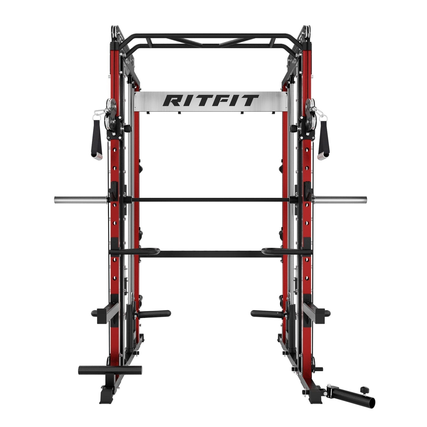 RitFit M1 PRO Multi-Functional Smith Machine with Cable Crossover System and Squat Rack for Home Gym