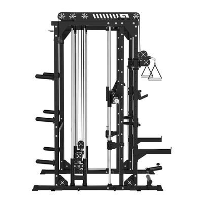 RitFit M1 PRO Multi-Functional Smith Machine with Cable Crossover System and Squat Rack for Home Gym