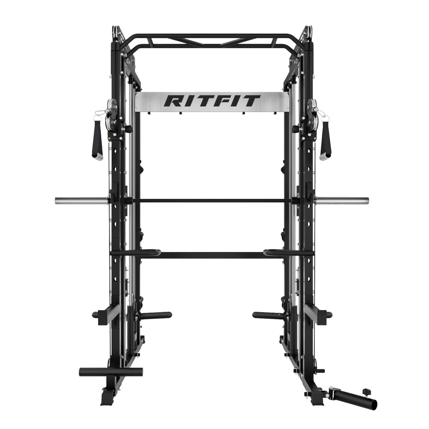 RitFit M1 PRO Multi-Functional Smith Machine with Cable Crossover System and Squat Rack for Home Gym
