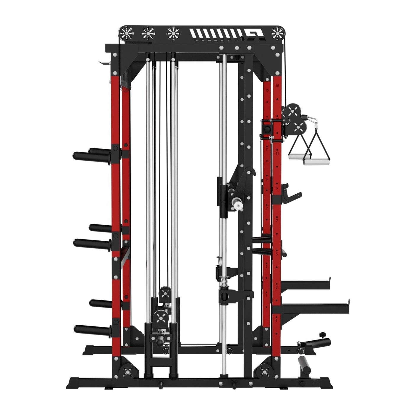 RitFit M1 PRO Multi-Functional Smith Machine with Cable Crossover System and Squat Rack for Home Gym
