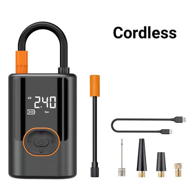 🔥Multifunctional Portable Car Tire Inflator with Light