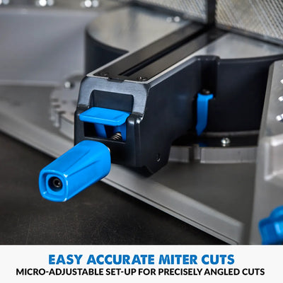 Evolution S355MCS: Mitering Chop Saw With 14 in. Mild Steel Blade | Heavy Duty | Metal Cutting