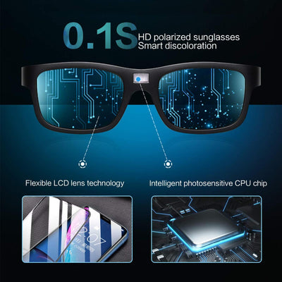 🕶️Smart Photochromic Polarized Sunglasses