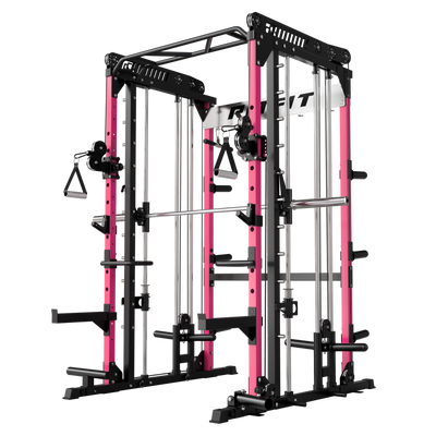 RitFit M1 PRO Multi-Functional Smith Machine with Cable Crossover System and Squat Rack for Home Gym