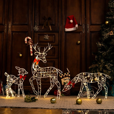 🎅Christmas Pre-sale🎁White Glitter Reindeer Christmas Light