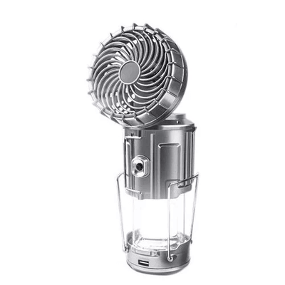 Portable Stretchable Solar Lithium Battery Electric Fan + Emergency Light