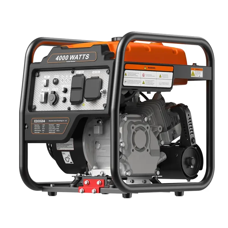 Genkins 4500 Watt Open Frame Inverter Generator 30 Amp Pure Sine Wave Noise Reduced 50% 55lbs EPA complied Gas Powered
