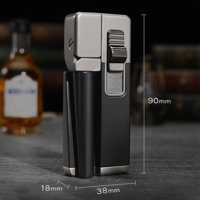 Slant Flame Inflatable tobacco Pipe Dual Purpose Lighter