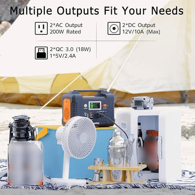⚡200W Portable Power Station with Display