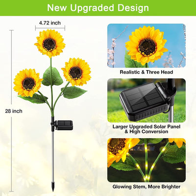 Sunflower Solar Garden Stake Led Lights🌻